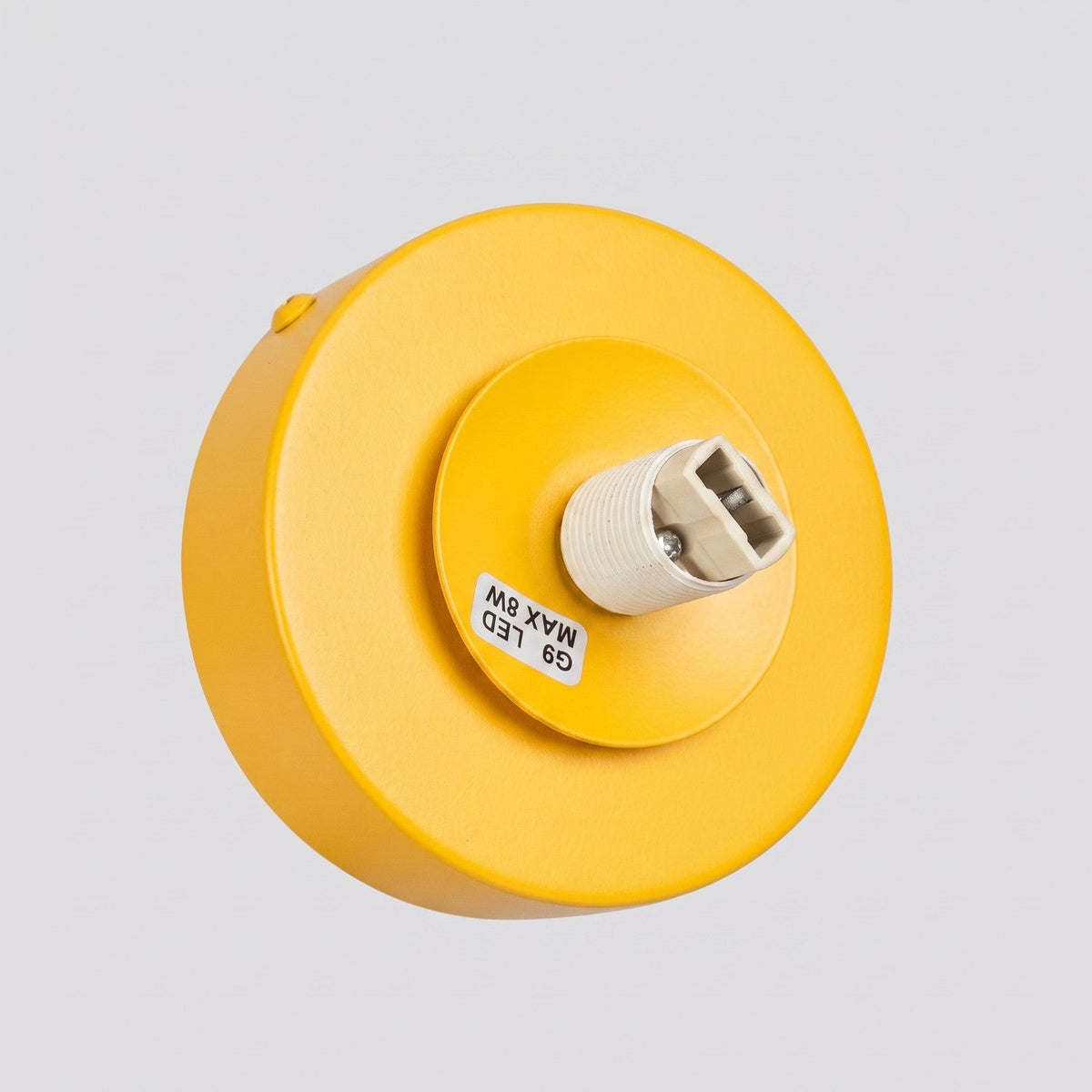 Applique Globe Solis Verre Opalin Jaune