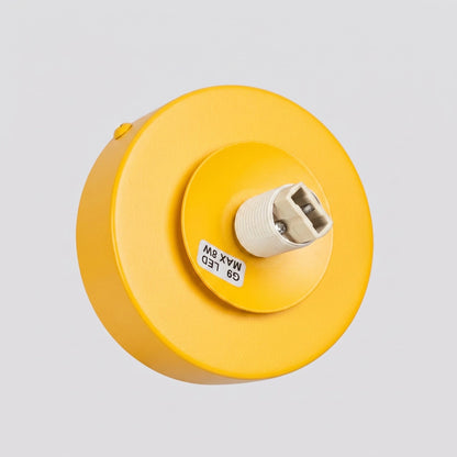 Applique Globe Solis Verre Opalin Jaune