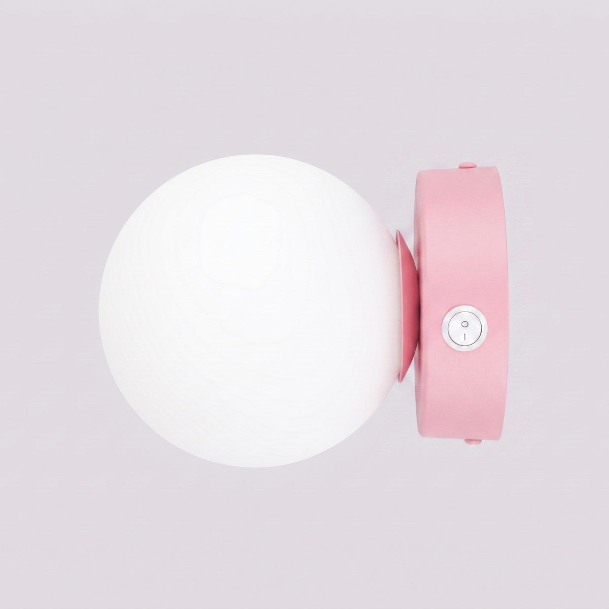 Applique Globe Solis Verre Opalin Rose