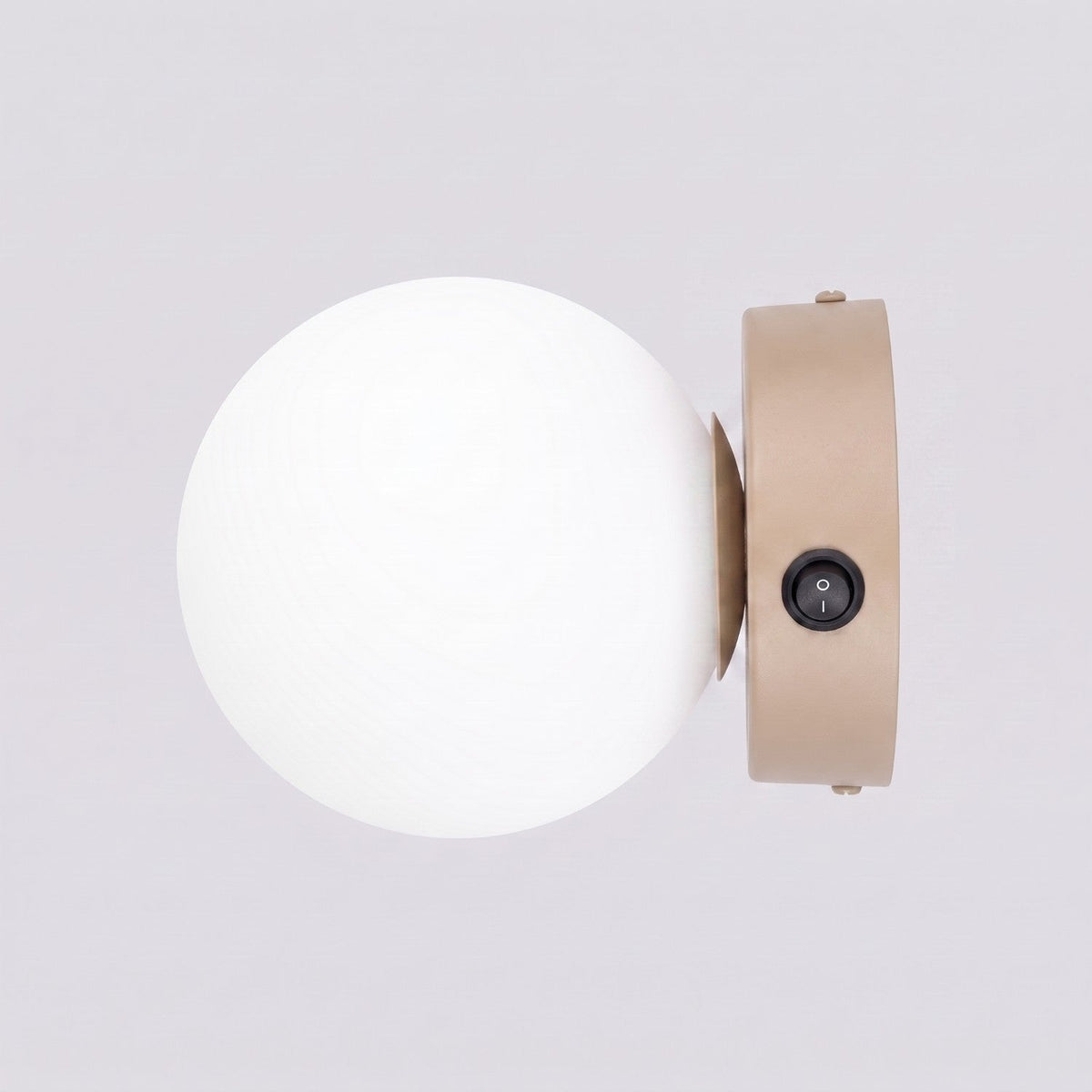 Applique Globe Solis Verre Opalin Taupe