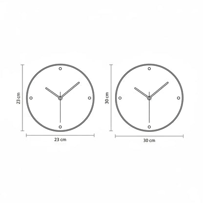 Applique Horloge Murale Travertin Halo LED