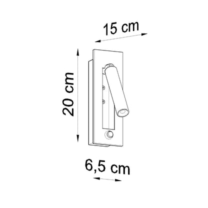 Applique Liseuse Noire Pliable