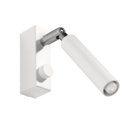 Applique Spot Orientable Acier Blanc Mat