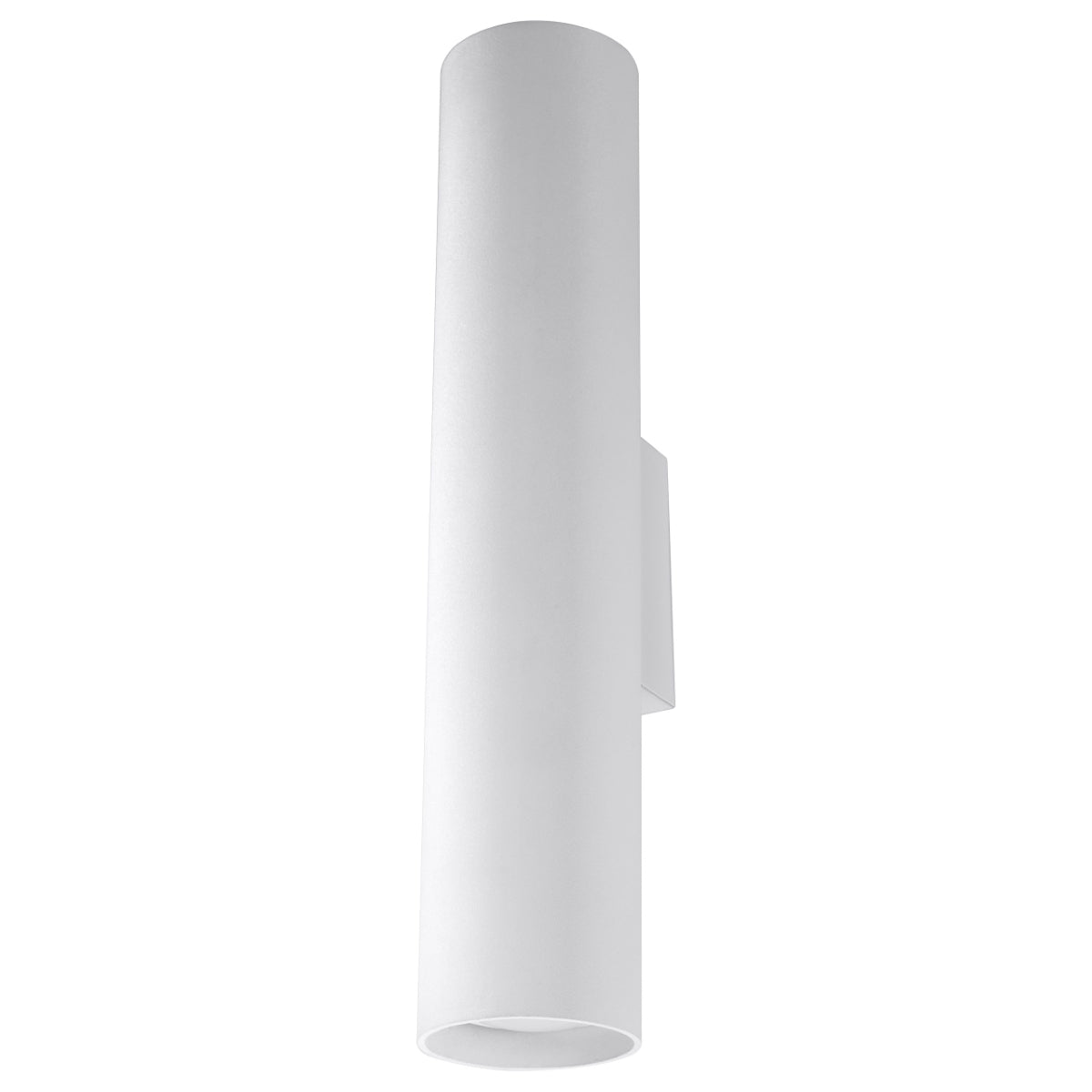 Applique Cylindre Long Blanche Acier