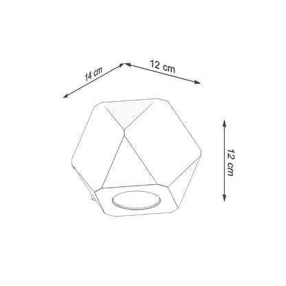 Applique Multi-Facettes Bois Naturel Géométrique