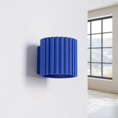 Applique Aura Alu Cannelé Bleu Outremer