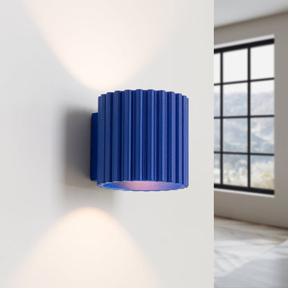 Applique Aura Alu Cannelé Bleu Outremer