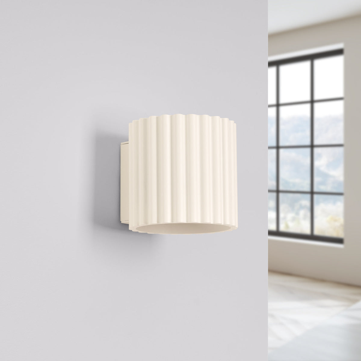 Applique Aura Alu Cannelé Beige