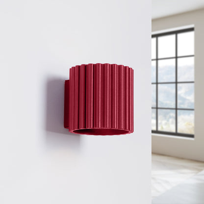 Applique Aura Alu Cannelé Bordeaux