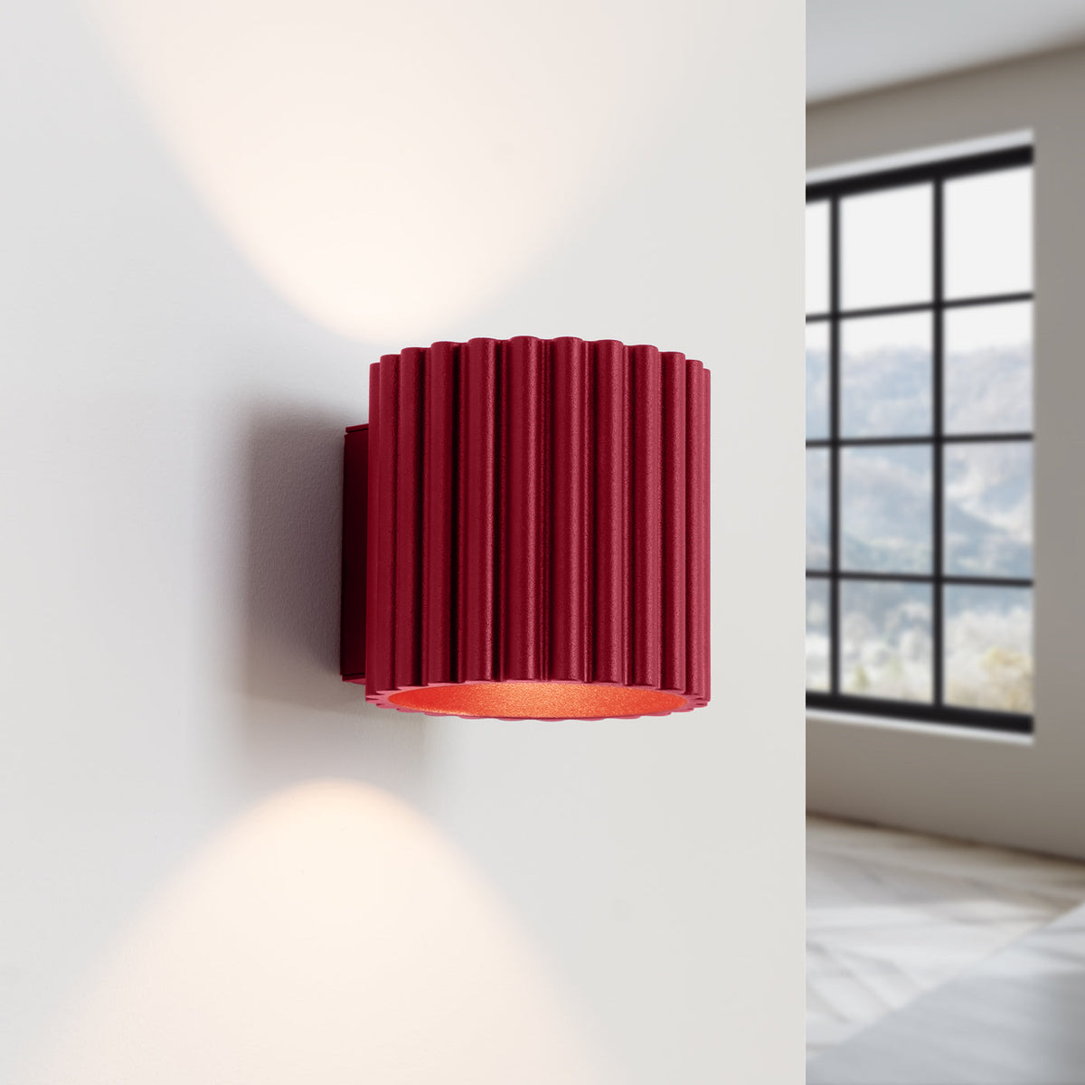 Applique Aura Alu Cannelé Bordeaux
