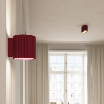 Applique Aura Alu Cannelé Bordeaux