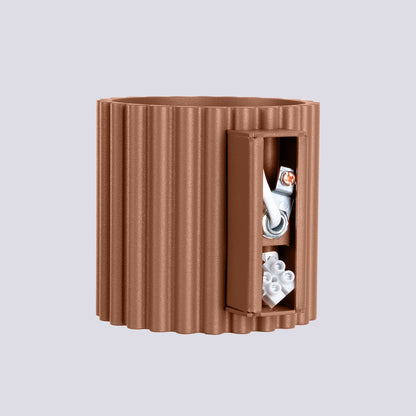 Applique Aura Alu Cannelé Moka