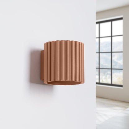 Applique Aura Alu Cannelé Moka