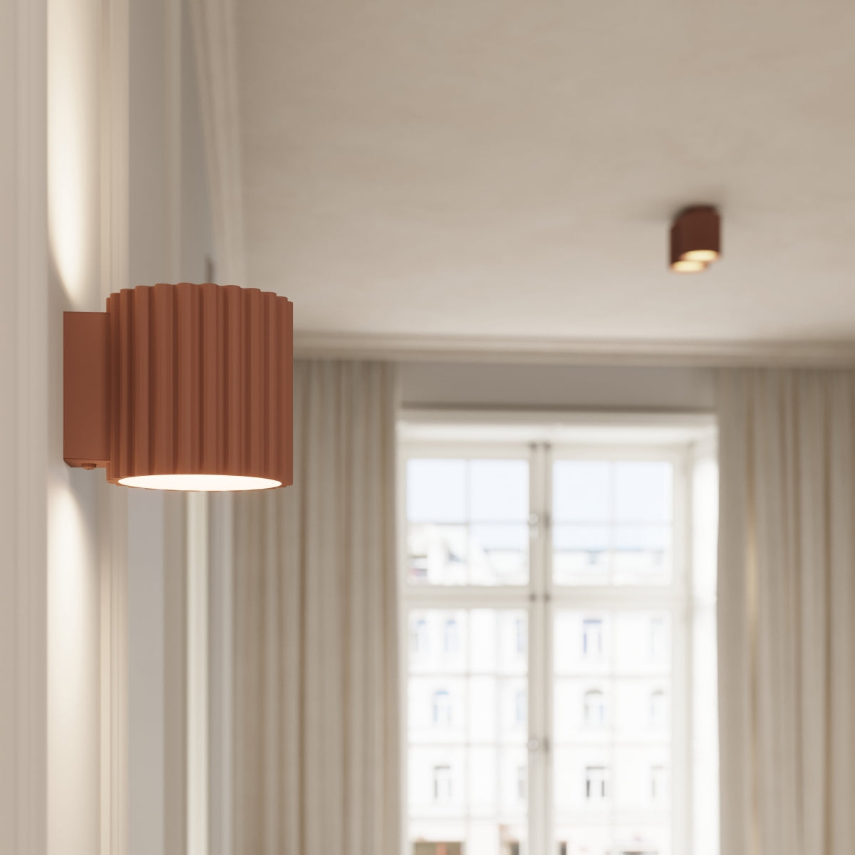 Applique Aura Alu Cannelé Moka
