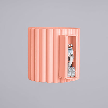 Applique Aura Alu Cannelé Pêche
