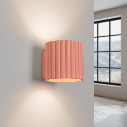 Applique Aura Alu Cannelé Pêche