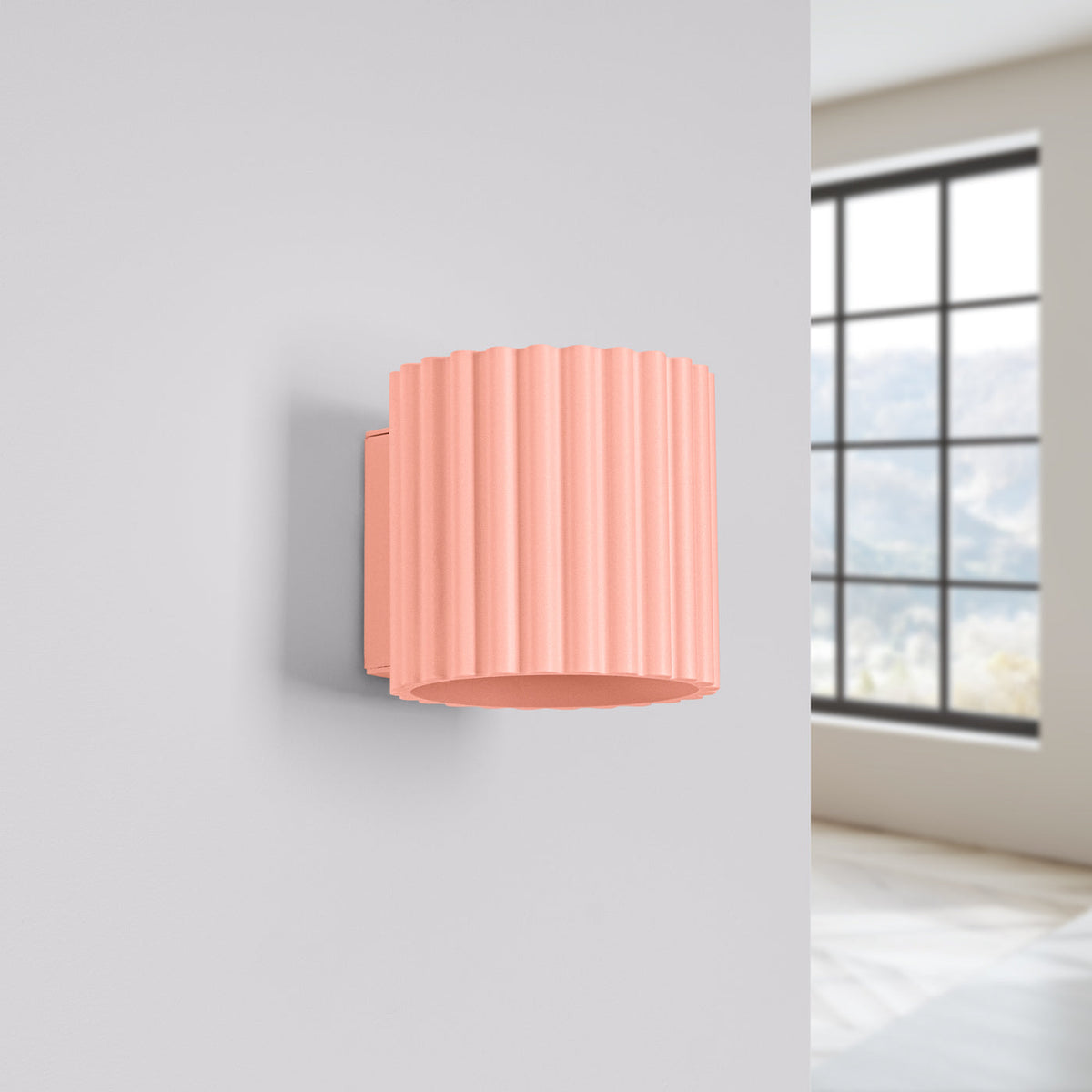 Applique Aura Alu Cannelé Pêche