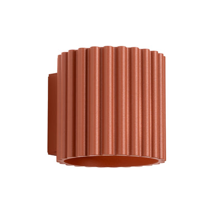 Applique Aura Alu Cannelé Rouge Ocre