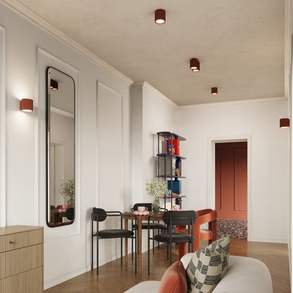 Applique Aura Alu Cannelé Rouge Ocre
