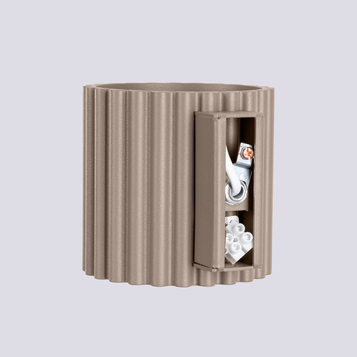 Applique Aura Alu Cannelé Taupe