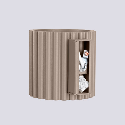Applique Aura Alu Cannelé Taupe