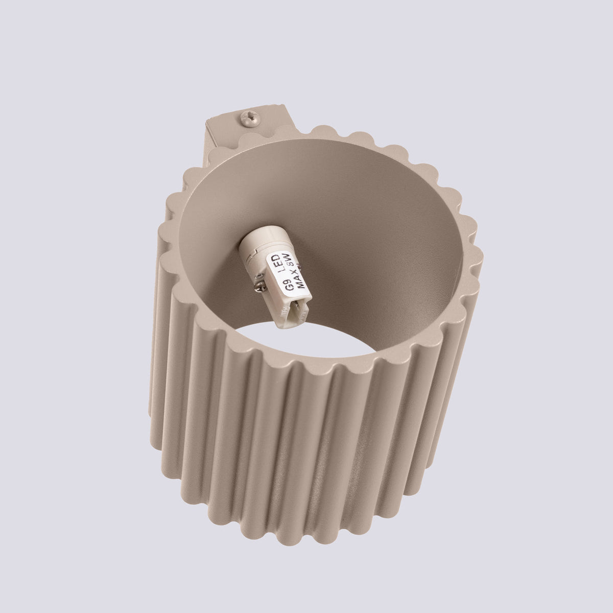 Applique Aura Alu Cannelé Taupe