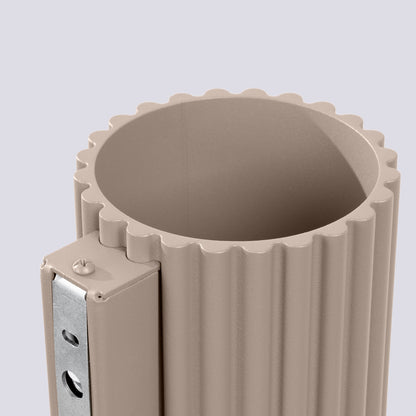 Applique Aura Alu Cannelé Taupe