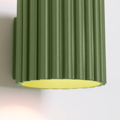 Applique Aura Alu Cannelé Vert Olive