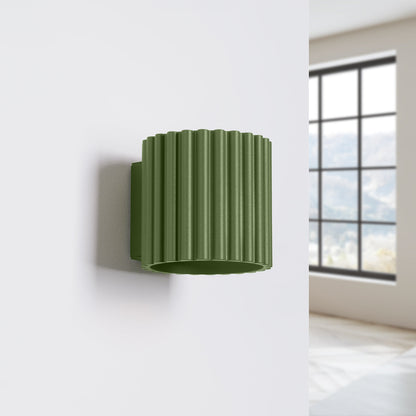 Applique Aura Alu Cannelé Vert Olive