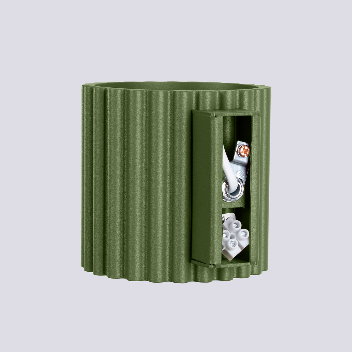 Applique Aura Alu Cannelé Vert Olive