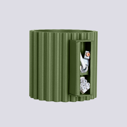 Applique Aura Alu Cannelé Vert Olive