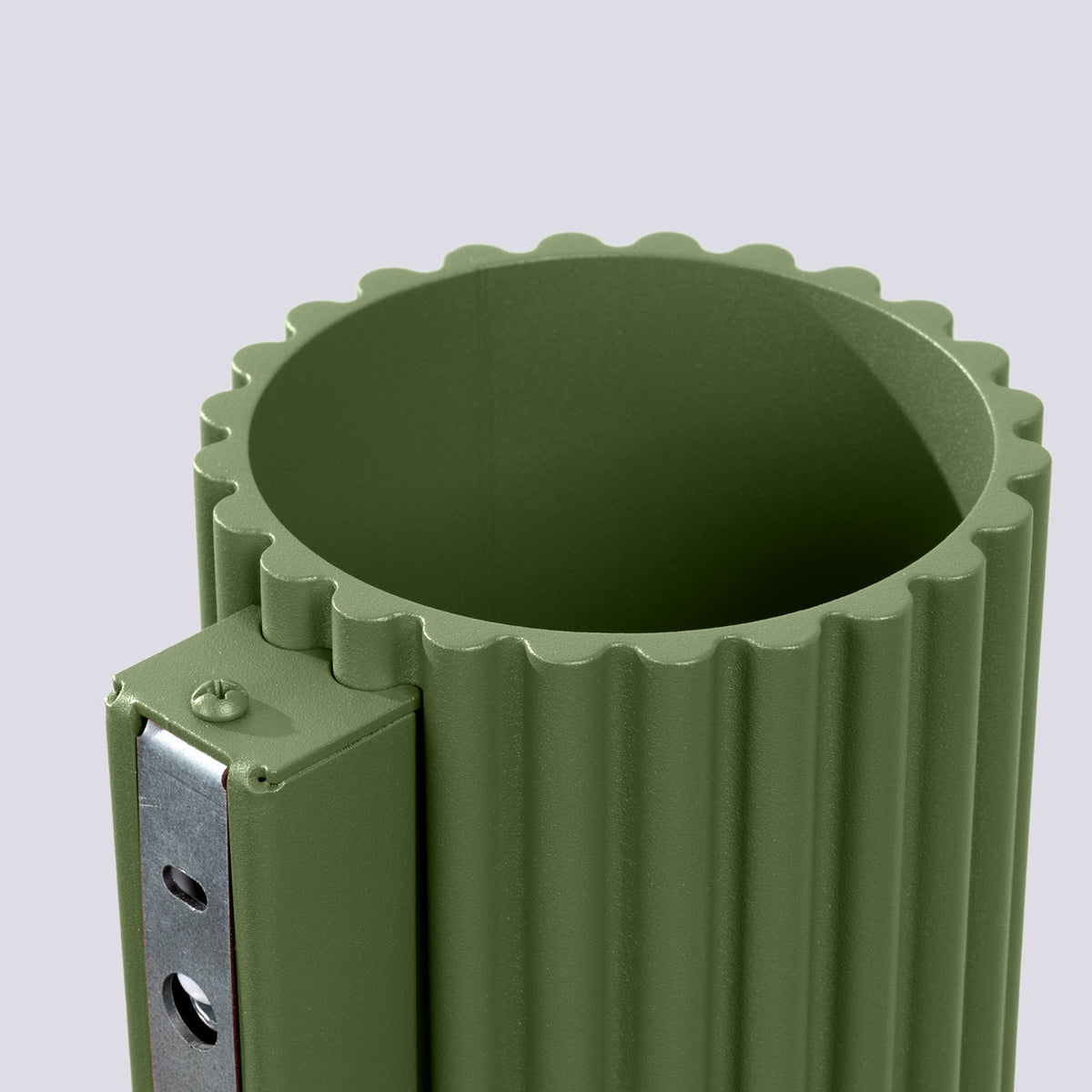 Applique Aura Alu Cannelé Vert Olive