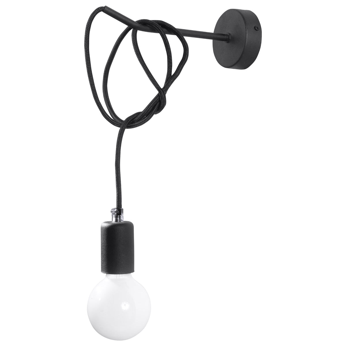 Applique Câble Enroulé Noire
