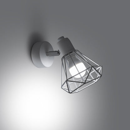 Applique Orientable Cage Acier Style Industriel