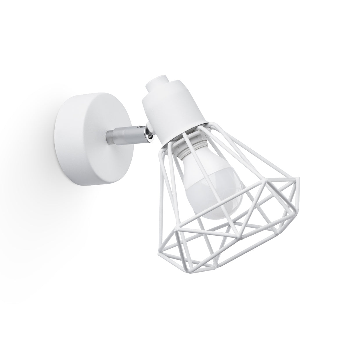 Applique Orientable Cage Acier Style Industriel