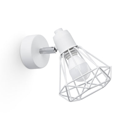 Applique Orientable Cage Acier Style Industriel
