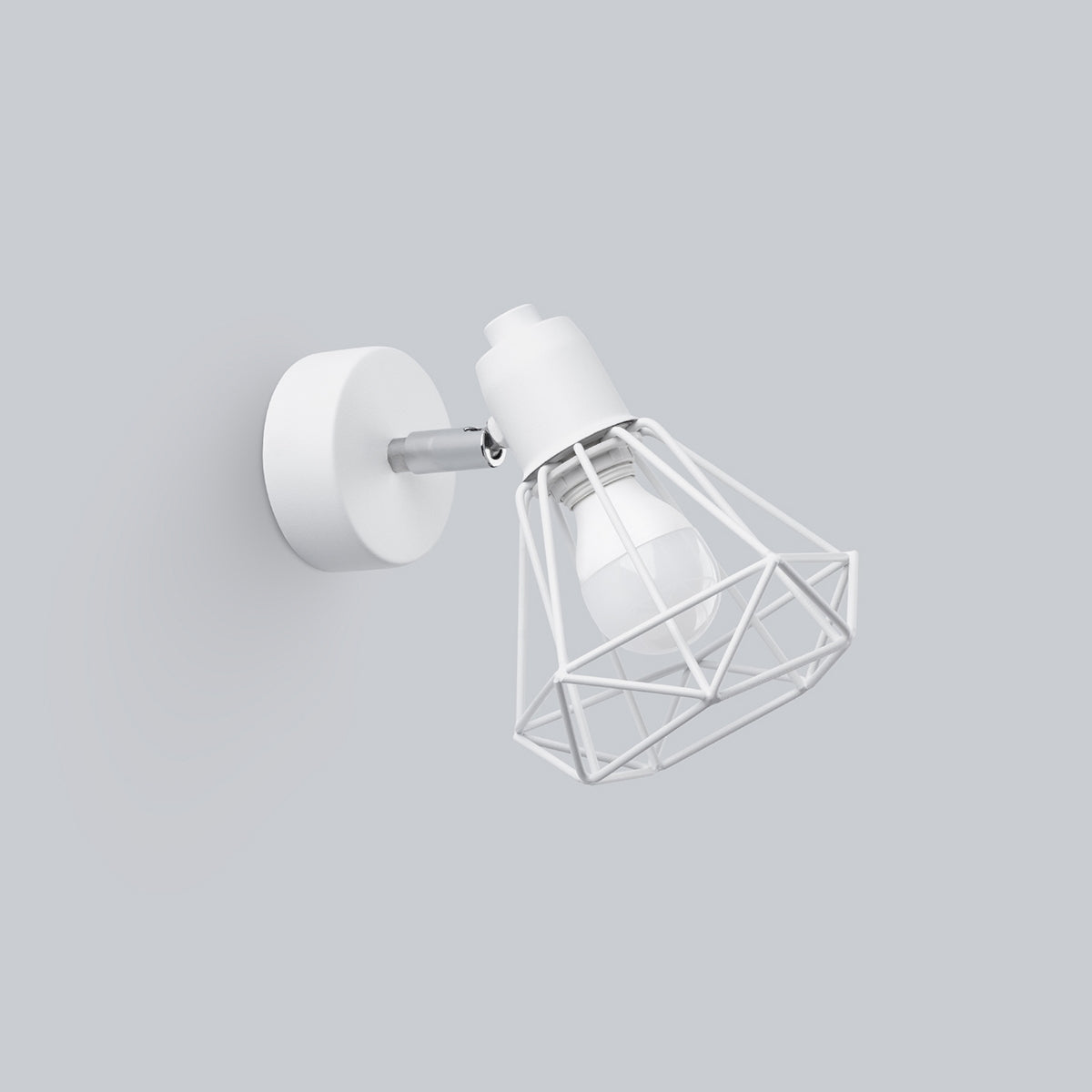 Applique Orientable Cage Acier Style Industriel
