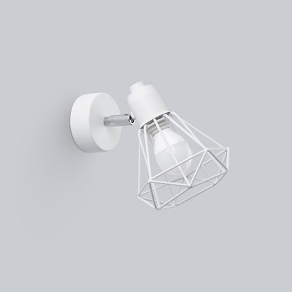 Applique Orientable Cage Acier Style Industriel