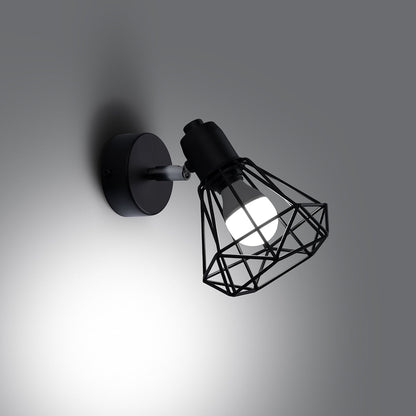 Applique Orientable Cage Acier Style Industriel