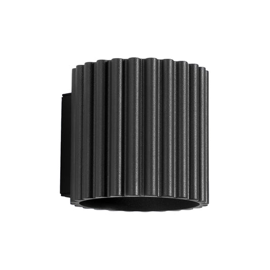 Applique Aura Alu Cannelé Noir