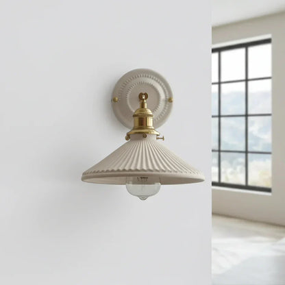 Applique Céramique Nervurée/Laiton Orientable
