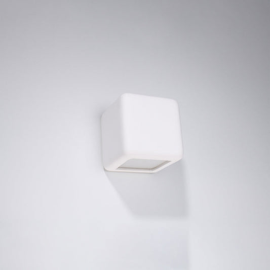Applique Cube Céramique Blanche