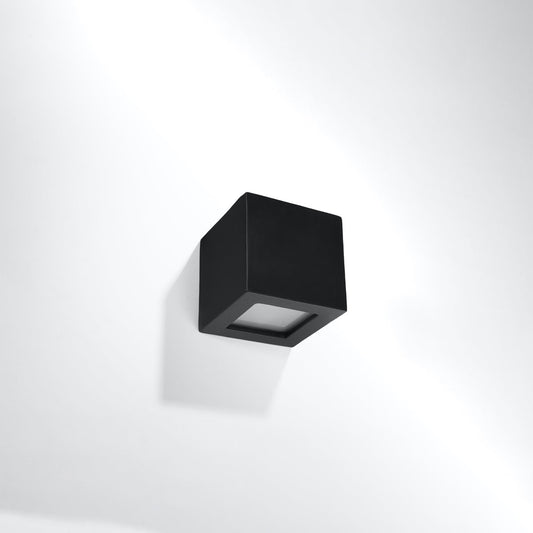Applique Cube céramique noire