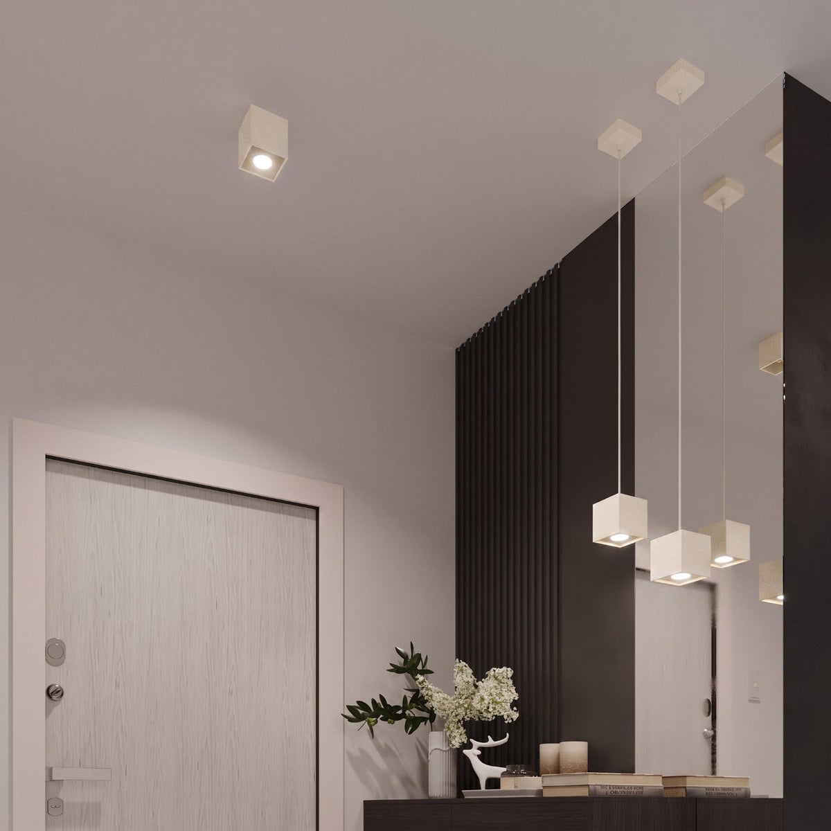 Applique Cube LED Beige