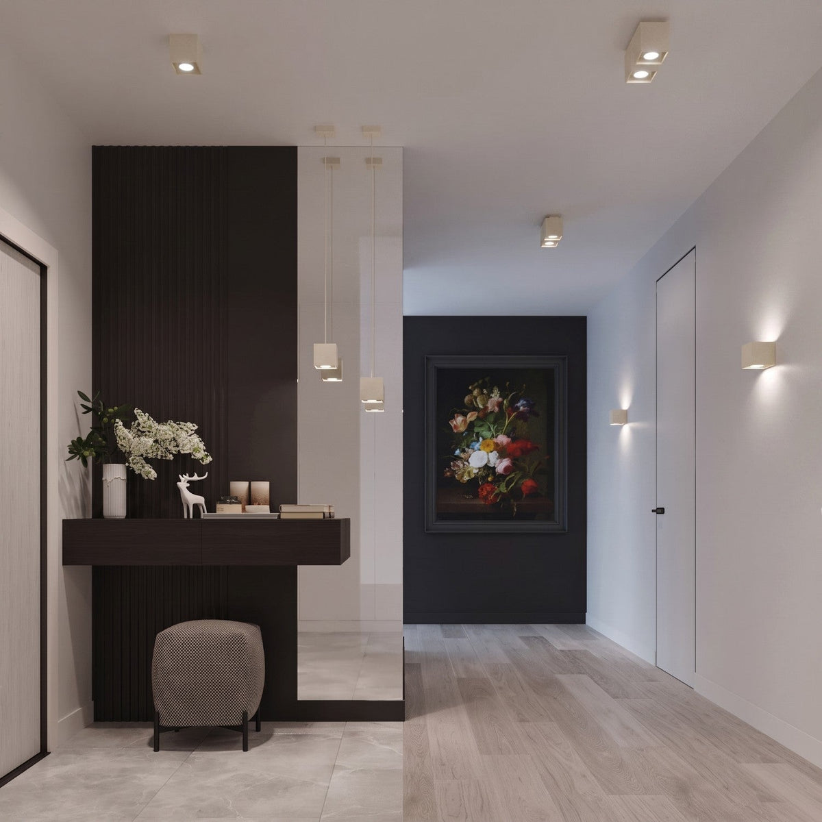 Applique Cube LED Beige