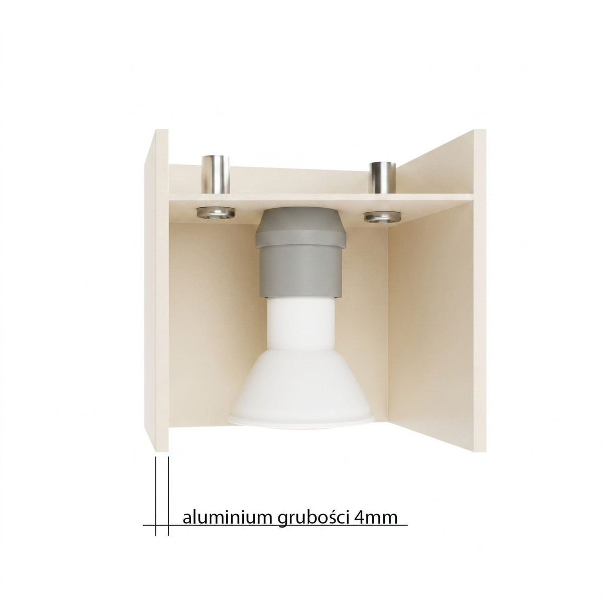 Applique Cube LED Beige