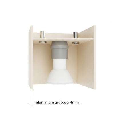 Applique Cube LED Beige