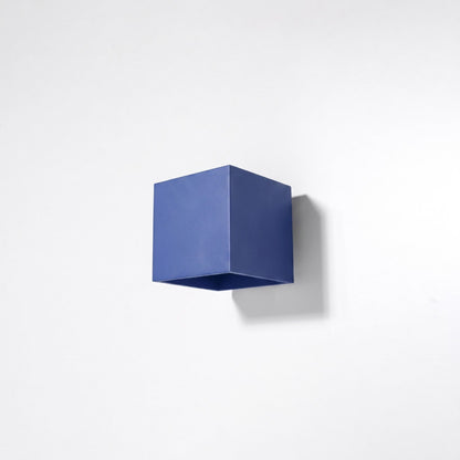 Applique Cube LED Bleu Outremer