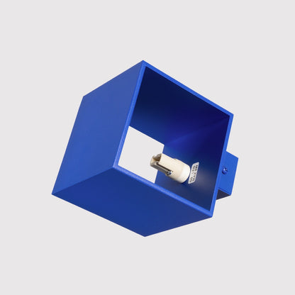 Applique Cube LED Bleu Outremer