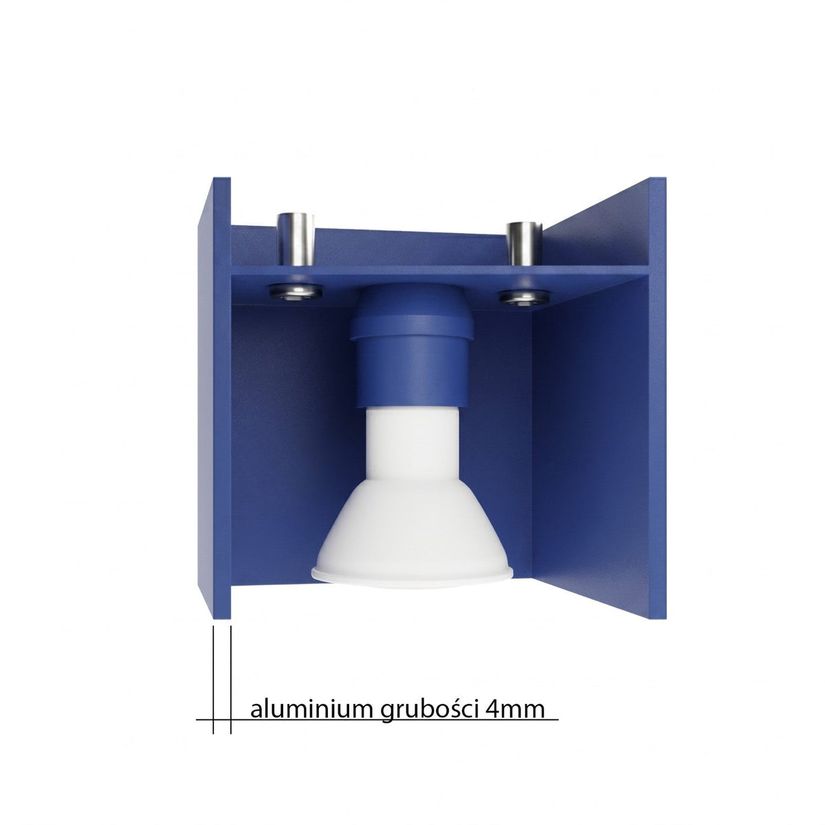 Applique Cube LED Bleu Outremer